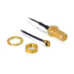 DeLOCK 88824 câble coaxial 0,35 m MHF (I-PEX) RF SMA Noir