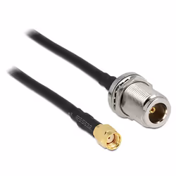DeLOCK 88845, 1,5 m, Noir