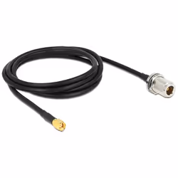 DeLOCK 88845 câble coaxial 1,5 m Noir