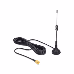 DeLOCK 88877, 3 dBi, 50 Ohm, Antenne omni-directionnelle, SMA, Polarisation verticale, 3 m
