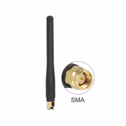 DeLOCK 88914, 2,5 dBi, 0.433 GHz, 50 Ohm, Antenne omni-directionnelle, SMA, Polarisation verticale