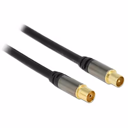 DeLOCK 88923 câble coaxial RG-6/U 2 m IEC Noir