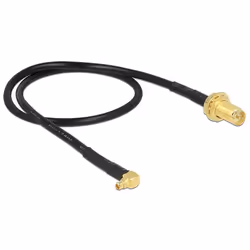 DeLOCK 88936 câble coaxial RG-174 0,32 m RP-SMA MMCX Noir