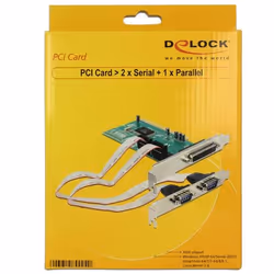 DeLOCK 1x Parallel & 2x Serial - PCI card carte et adaptateur d'interfaces