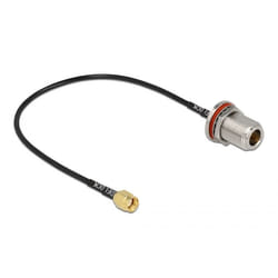 DeLOCK 89059 câble coaxial RG-174 0,3 m RP-SMA Noir