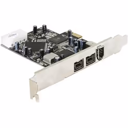DeLOCK PCI Express card FireWire A / B, PCIe, 800 Mbit/s, Avec fil, Windows 2000/XP/XP-64/Server-2003/Vista, Mac OS 9x +, Lin ...