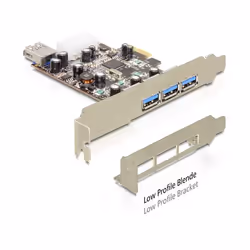DeLOCK 89281, PCIe, USB 3.2 Gen 1 (3.1 Gen 1), 5000 Mbit/s, Avec fil, Windows XP/Vista/7/7-64, Linux 2.6