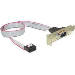 DeLOCK 89300 câble Série Gris 0,4 m DB9 9-p COM