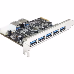 DeLOCK 89355, PCIe, USB 3.2 Gen 1 (3.1 Gen 1), 5 Gbit/s, Windows 7 Home Basic, Windows 7 Home Basic x64, Windows 7 Home Premi ...