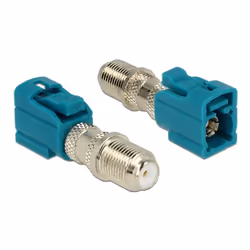 DeLOCK 89464, FAKRA Z, F, Bleu, Argent