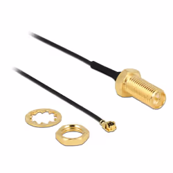 DeLOCK 89471, 0,1 m, RP-SMA, MHF/ U.FL-LP-068, Noir