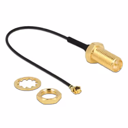 DeLOCK 89471 câble coaxial 0,1 m RP-SMA MHF/ U.FL-LP-068 Noir