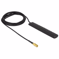 DeLOCK 89497, Intérieure, Noir, Synthétique ABS, 2 m, 20 dBi, DVB-T2