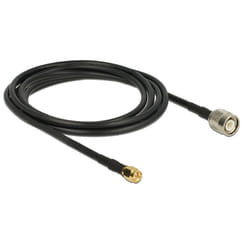 DeLOCK 89506 câble coaxial CFD200 2,5 m TNC SMA Noir