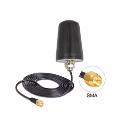 DeLOCK 89533, 0.868 GHz, 50 Ohm, Antenne omni-directionnelle, SMA, Mâle, IP67