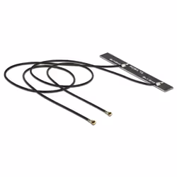DeLOCK 89571, 5 dBi, 2.4 - 2.483 / 5.15 - 5.85 GHz, 50 Ohm, MHF, Femelle/Femelle, 1 W