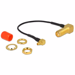 DeLOCK 89626, 0,1 m, SMA, Noir