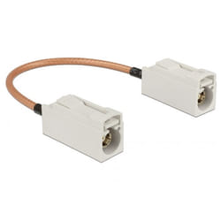 DeLOCK 89674 câble coaxial RG-316 0,15 m FAKRA B Marron, Blanc