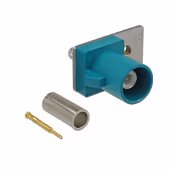 DeLOCK 89751, FAKRA Z, Mâle, Or, Bleu, Acier inoxydable, Laiton, Nickel, Plastique, Acier, Chine