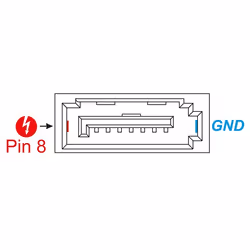 DeLOCK 89886 connecteur de fils SATA Jaune