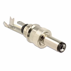 DeLOCK 89915 connecteur de fils DC Noir, Nickel