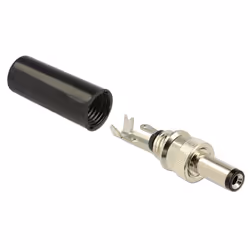 DeLOCK 89915 connecteur de fils DC Noir, Nickel