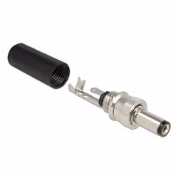 DeLOCK 89916 connecteur de fils DC Noir, Acier inoxydable