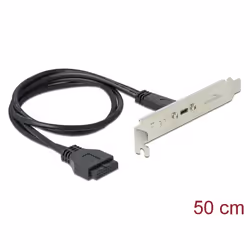 DeLOCK 89937, 0,5 m, USB 3.2 Gen 1 (3.1 Gen 1), USB C, Mâle, Femelle, Droit