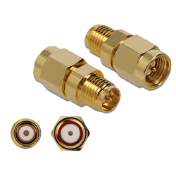 DeLOCK 89973, SMA, RP-SMA, Or, Or, 50 Ohm, 8 mm, 17,2 mm