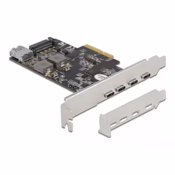 DeLOCK 90059, PCIe, USB 3.2 Gen 2 (3.1 Gen 2), Profil bas, PCIe 3.0, SATA 15 broches, 10 Gbit/s