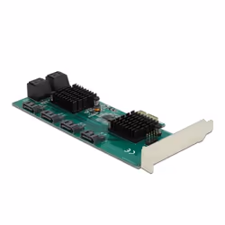 DeLOCK Carte 8 ports SATA PCI Express x1 - Facteur de forme à profil bas