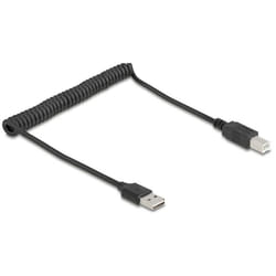 DeLOCK 90130 câble USB USB 2.0 0,8 m USB A Noir