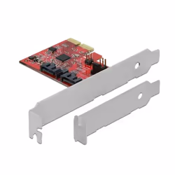DeLOCK 90406, PCIe, SATA, PCI 2.0, Windows 10, Windows 7, Windows 8.1, Boîte avec crochet