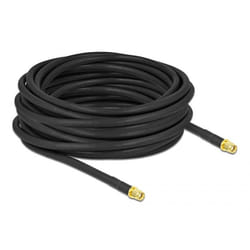 DeLOCK 90456 câble coaxial LMR300 10 m RP-SMA Noir
