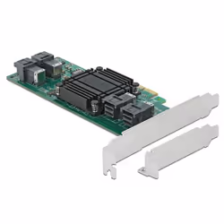 DeLOCK 90585, PCIe, SFF-8643, Femelle, Vert, 32 Gbit/s, 5 - 50 °C