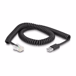 DeLOCK 90601, Câble USB, Noir, USB Type-A, RJ-50, Droit, Droit
