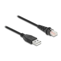 DeLOCK 90611 câble vidéo et adaptateur 2 m RJ-45 USB Type-A Noir