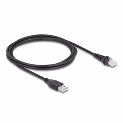 DeLOCK 90611 câble vidéo et adaptateur 2 m RJ-45 USB Type-A Noir