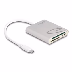 DeLOCK 91005, CF, MMC, MMCmicro, MicroSD (TransFlash), MicroSDHC, MicroSDXC, MiniSD, RS-MMC, SD, SDXC, Gris, 5000 Mbit/s, Alu ...