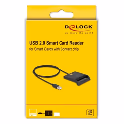 DeLOCK 91724 lecteur de cartes à puce Intérieure USB USB Type-A Noir