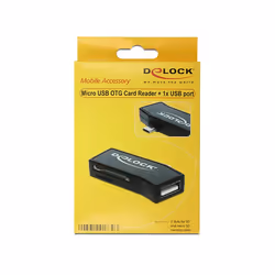 DeLOCK 91730 lecteur de carte mémoire USB 2.0 Noir