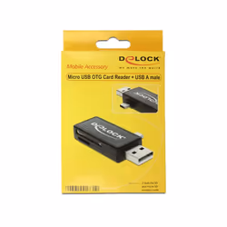 DeLOCK 91731 lecteur de carte mémoire USB 2.0 Noir