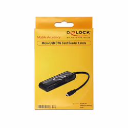 DeLOCK 91732 lecteur de carte mémoire USB 2.0 Noir