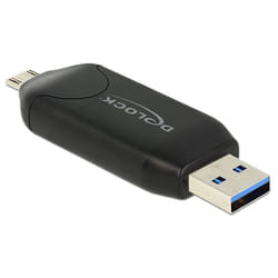 DeLOCK 91734 lecteur de carte mémoire USB/Micro-USB Noir