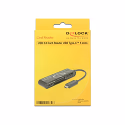 DeLOCK 91739 lecteur de carte mémoire USB 2.0 Noir