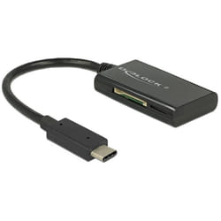 DeLOCK 91740 lecteur de carte mémoire USB 3.2 Gen 1 (3.1 Gen 1) Type-C Noir