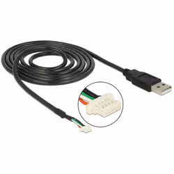 DeLOCK 95986, 1,5 m, Noir, 1 pièce(s)
