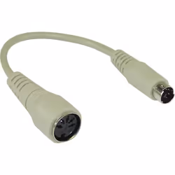 InLine® Adaptateur clavier 5 broches fiche DIN vers PS/2-Mâle Longueur : env. 10cm