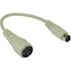 InLine® Adaptateur clavier  5 broches fiche DIN vers PS/2-Mâle Longueur : env. 10cm