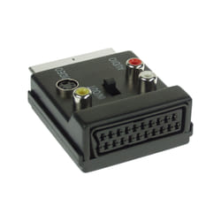 InLine 89959 câble vidéo et adaptateur SCART (21-pin) 3 x RCA + S-Video Noir